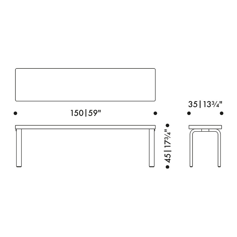 Artek 168B Bench