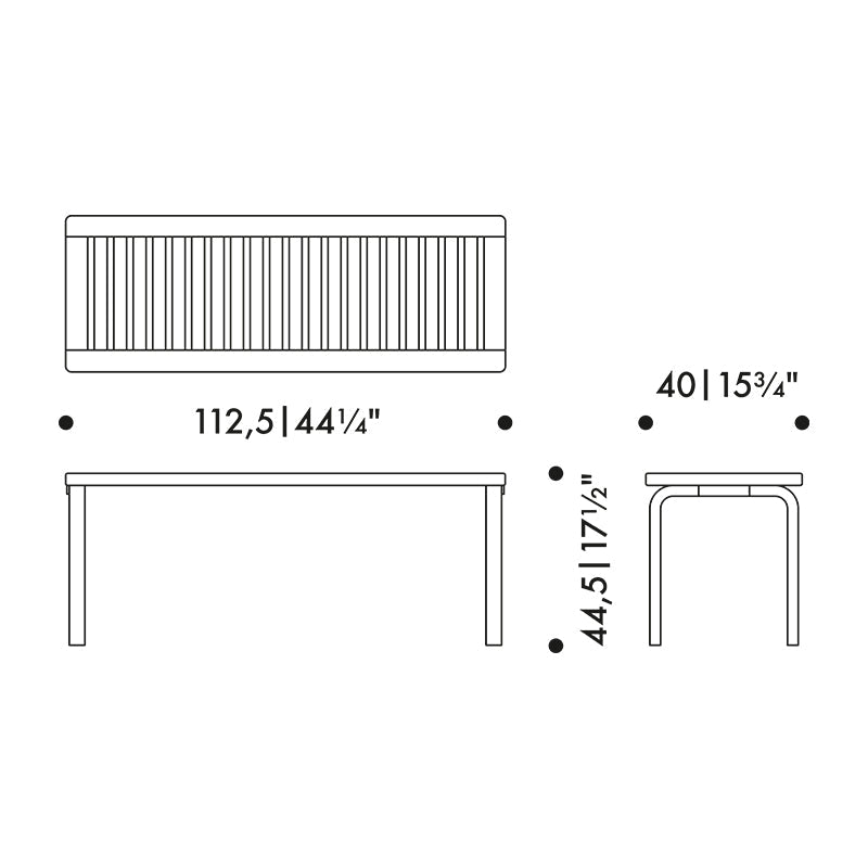 Artek 153A Bench