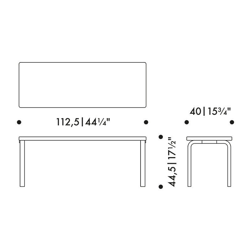 Artek 153A Bench