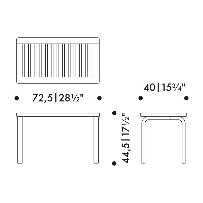 Artek 153B Bench