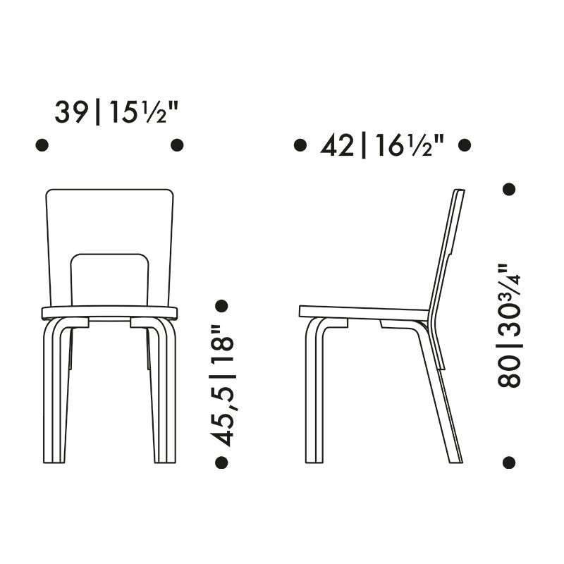 Artek 66 Dining Chair