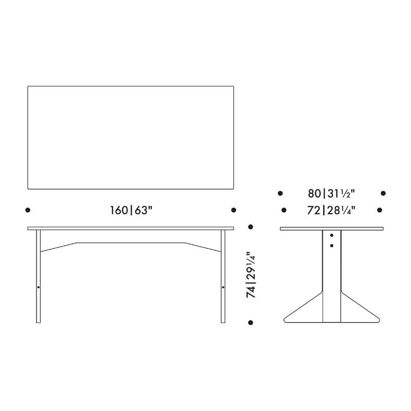Artek REB Kaari Rectangular Dining Table