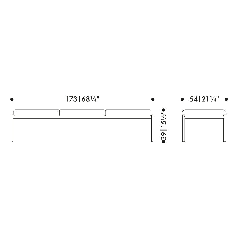 Artek Kiki Bench 3 Seater