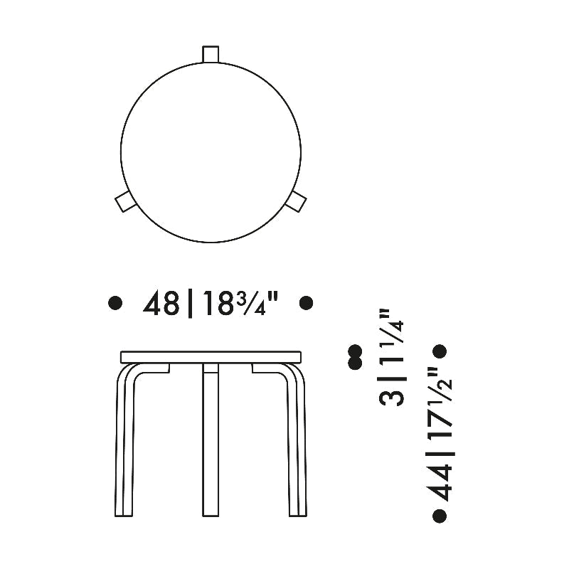 Artek 90D Low Table