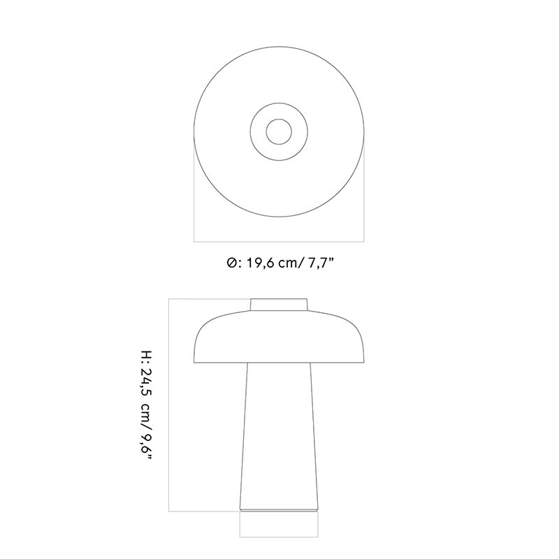 Audo Reverse Portable Table Lamp