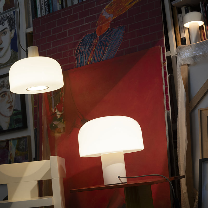 Flos Bellhop Glass S2 Pendant Light White Ex-Display