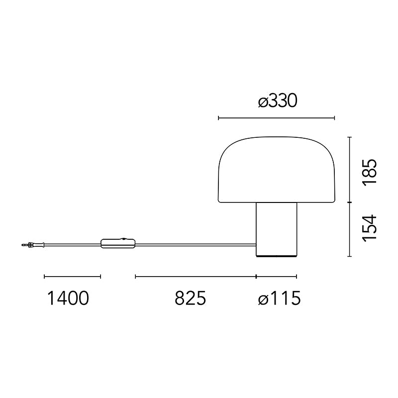 Flos Bellhop Glass T Table Light