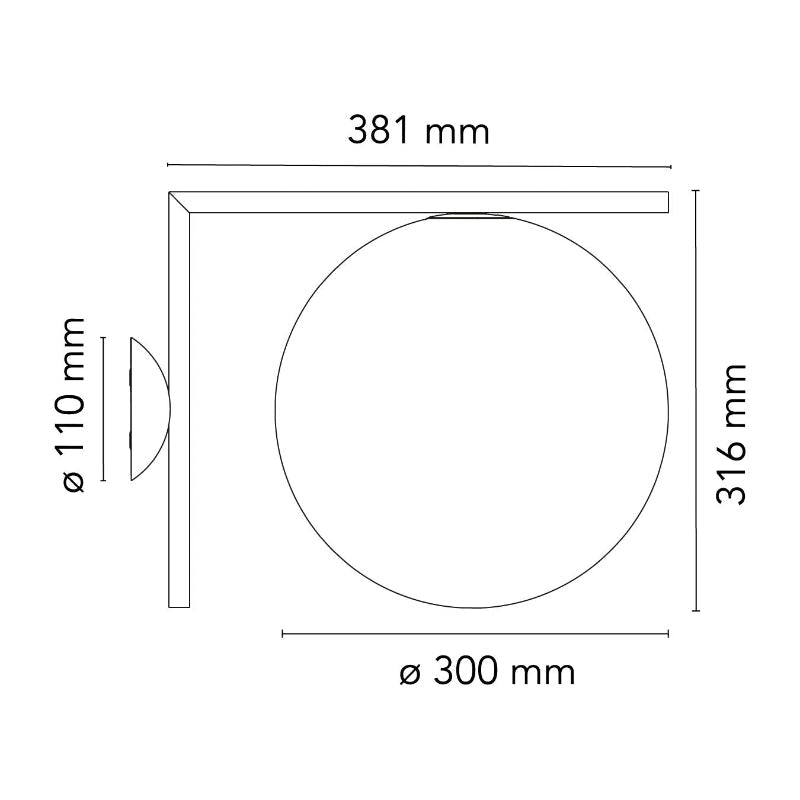 Flos IC C/W 2 Outdoor Ceiling / Wall Light