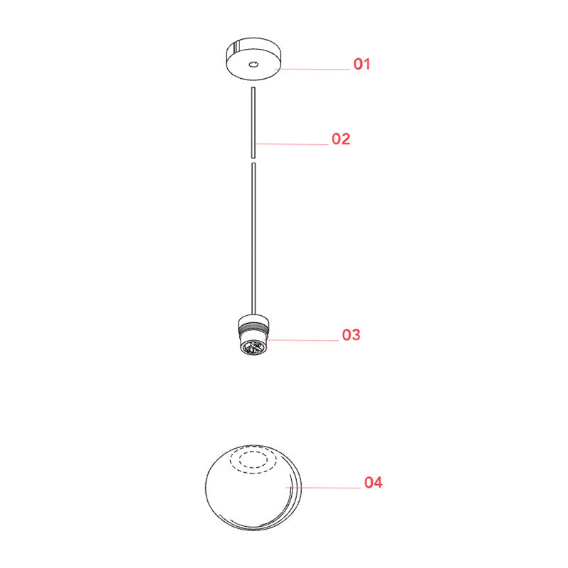 Flos Glo-Ball Mini Pendant Light