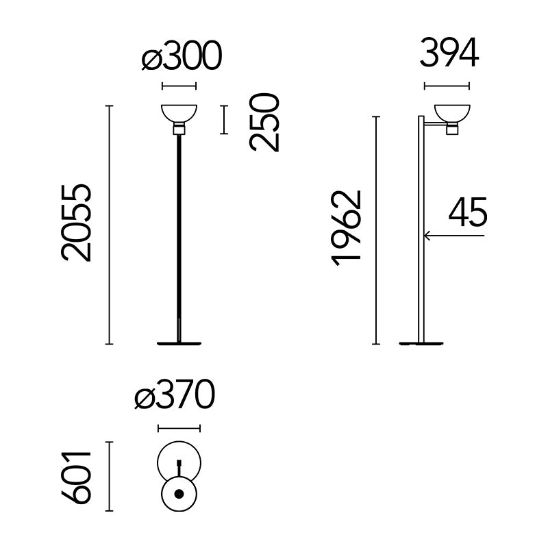 Flos Nocturne Floor Lamp Bowl