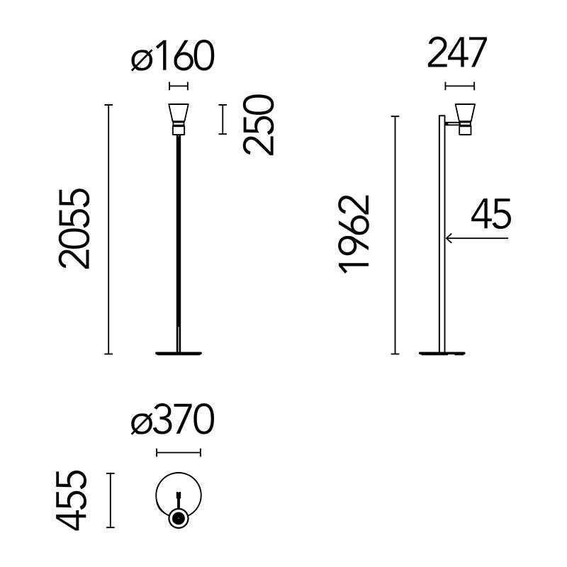 Flos Nocturne Floor Lamp Cone