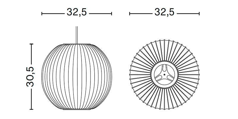 HAY George Nelson Bubble Ball Pendant Light