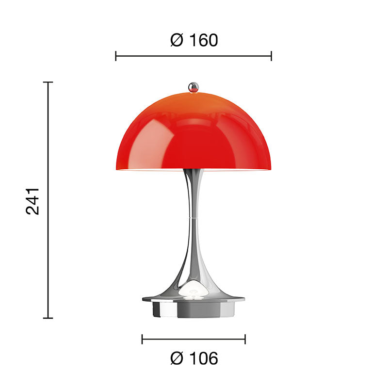Louis Poulsen Panthella 160 Portable Table Lamp The Originals
