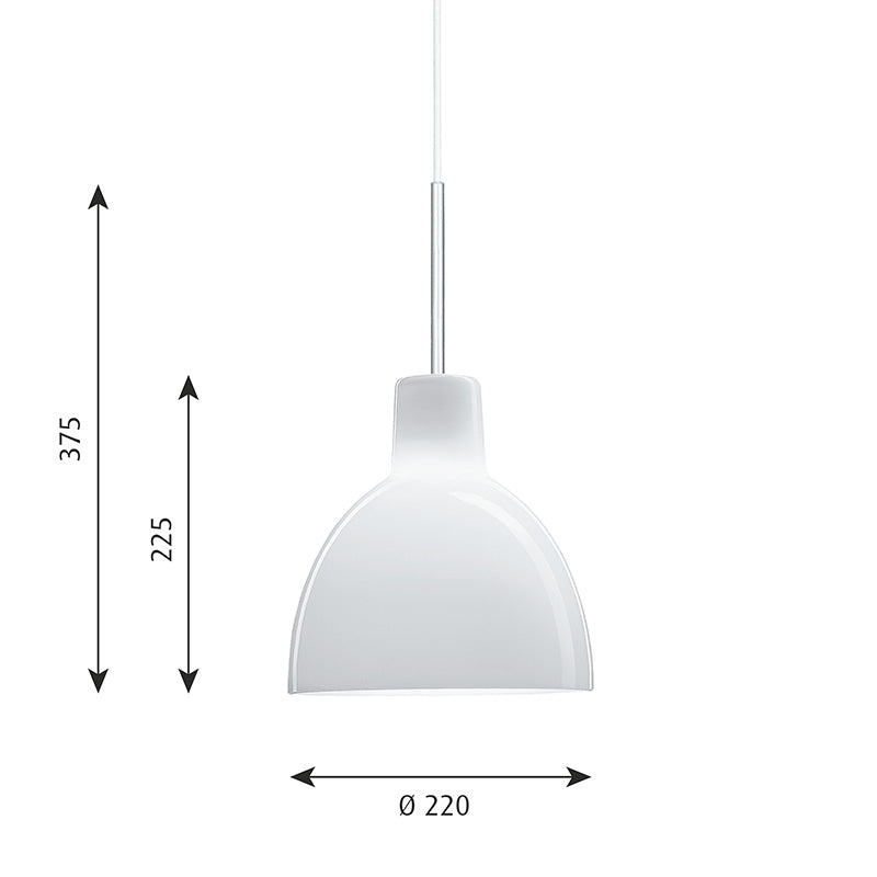 Louis Poulsen Toldbod Glass Pendant Light
