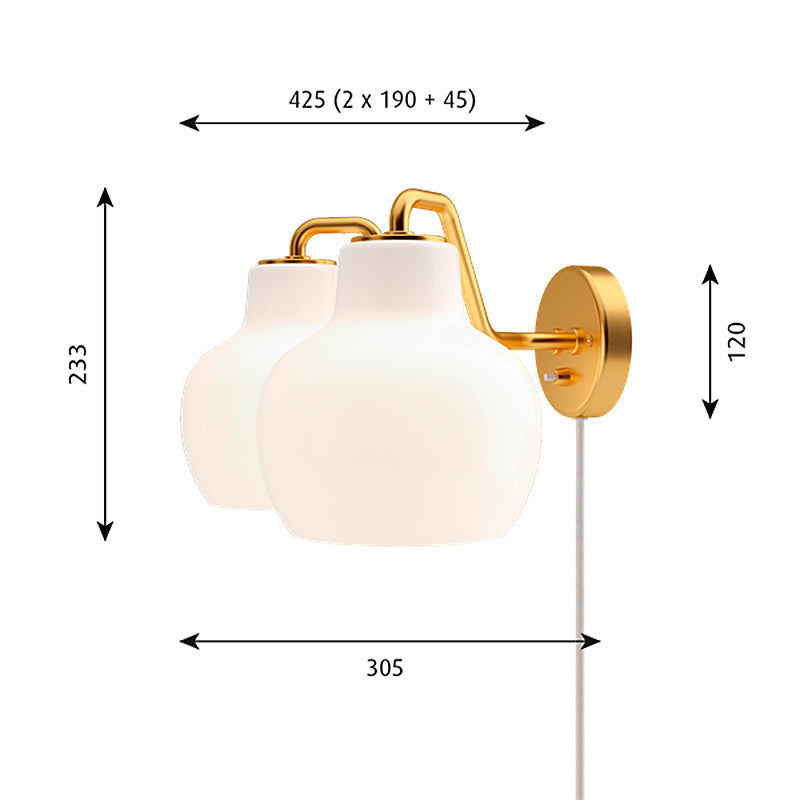 Louis Poulsen VL Ring Crown Wall Lamp