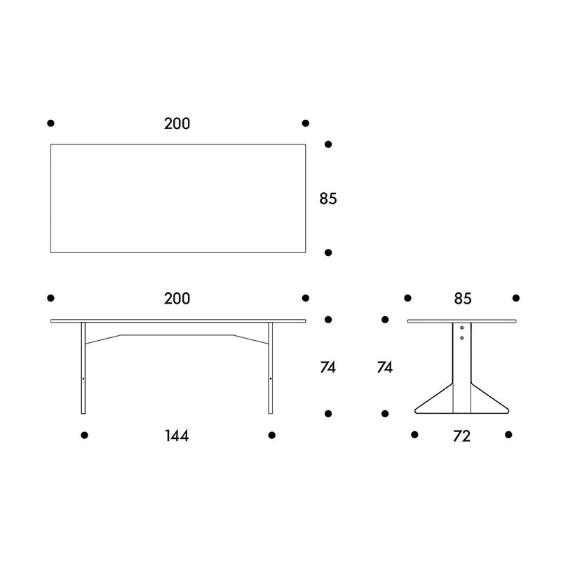 Artek REB Kaari Rectangular Dining Table