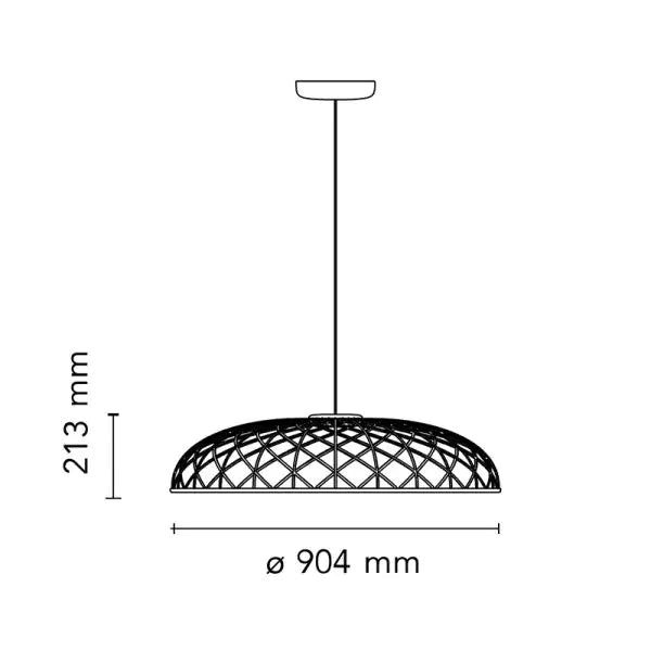 Flos Skynest Suspension Light Anthracite - Outlet