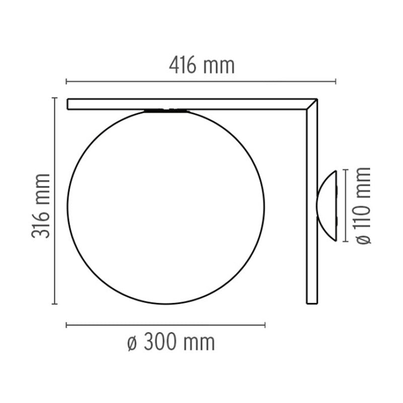 Flos IC C/W Wall / Ceiling Light