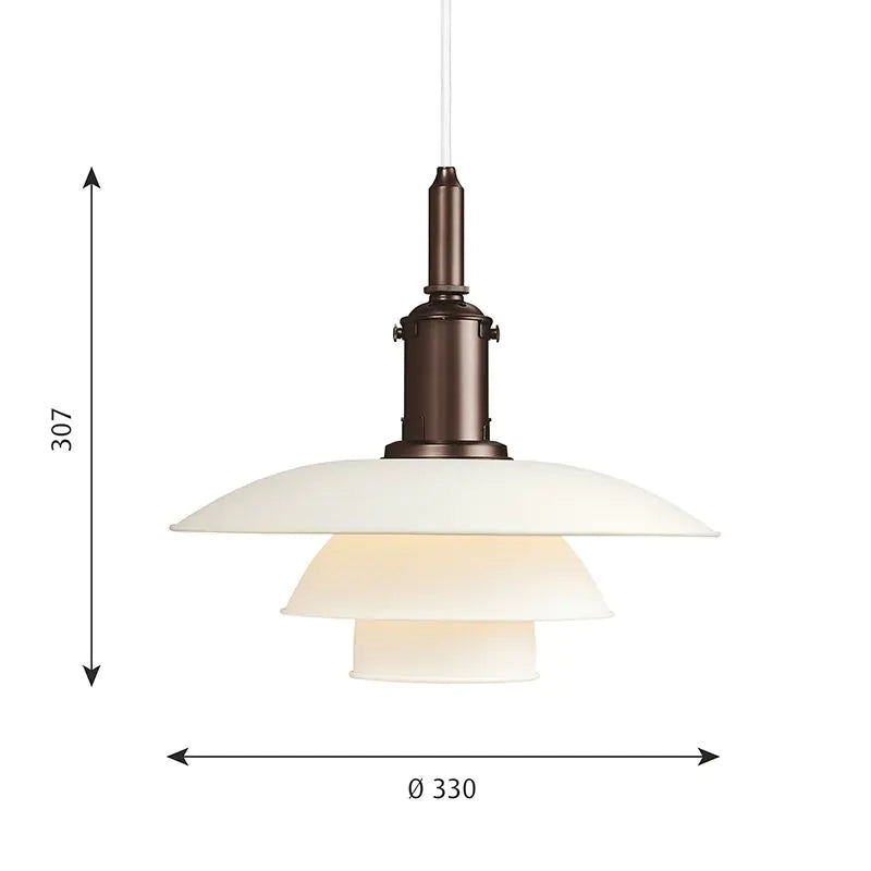 Louis Poulsen PH 3½-3 Metal Pendant Light